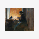 Woman Sewing by Lamplight by Harriet Backer - thumbnail_0_nf_66aeaf311000f9bb7f31f52c